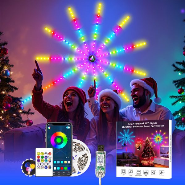 Light Smart Fairy  Bluetooth Light Strip Festoon Home Wall RGB