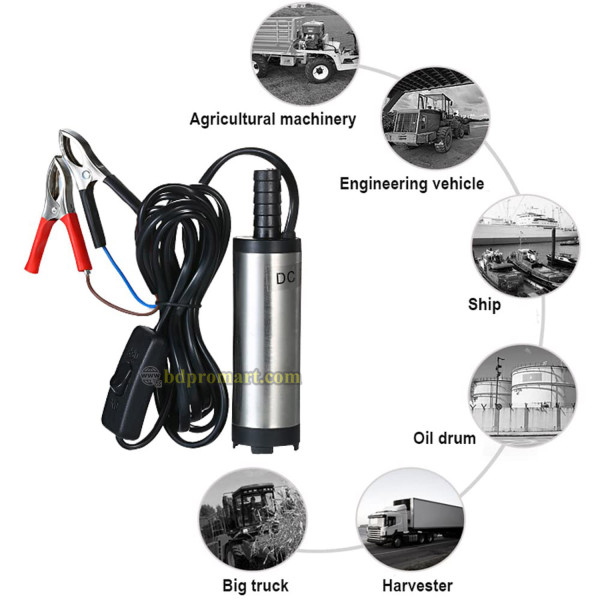 DC 12V 2m3/h Submersible Solar Pump Screw Water Deep Well Hole Farm Agriculture Irrigation 100% Copper Wire