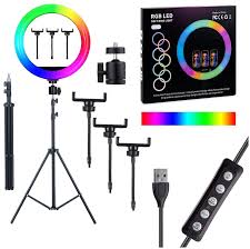 MJ-36 RGB LED Soft with Tripod Stand Ring Light