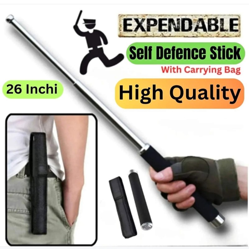 Foldable Safety Rod Stick 26 inch Open Length (Self Defense Security Rod Stick)